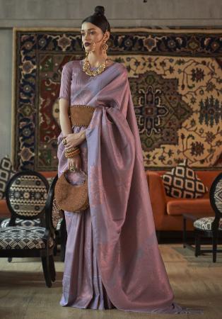 Picture of Alluring Crepe & Silk Light Slate Grey Saree