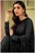 Picture of Splendid Georgette Black Straight Cut Salwar Kameez