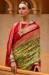 Picture of Pretty Silk Dark Olive Green Saree