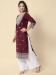 Picture of Graceful Cotton Dark Olive Green Kurtis & Tunic