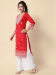 Picture of Shapely Cotton Fire Brick Kurtis & Tunic