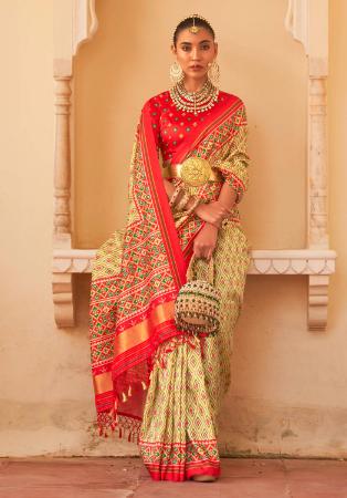 Picture of Pleasing Silk Dark Salmon Saree