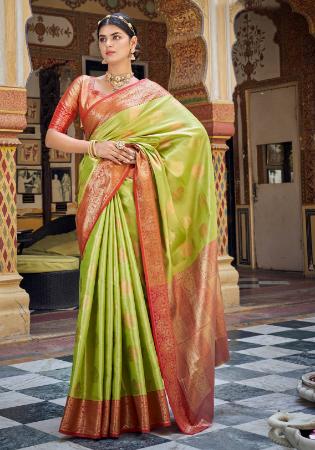 Picture of Ravishing Georgette Dark Khaki Saree