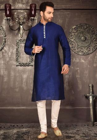 Picture of Nice Silk Midnight Blue Kurtas