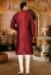 Picture of Beautiful Silk Dark Red Kurtas