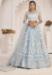 Picture of Sublime Net Light Steel Blue Lehenga Choli