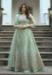 Picture of Silk Dark Sea Green Straight Cut Salwar Kameez