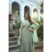 Picture of Silk Dark Sea Green Straight Cut Salwar Kameez