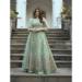 Picture of Silk Dark Sea Green Straight Cut Salwar Kameez