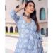 Picture of Enticing Crepe Light Steel Blue Kurtis & Tunic