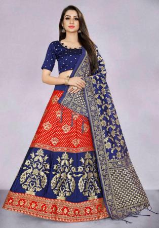 Picture of Grand Silk Red Lehenga Choli