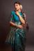 Picture of Delightful Silk Dark Cyan Saree