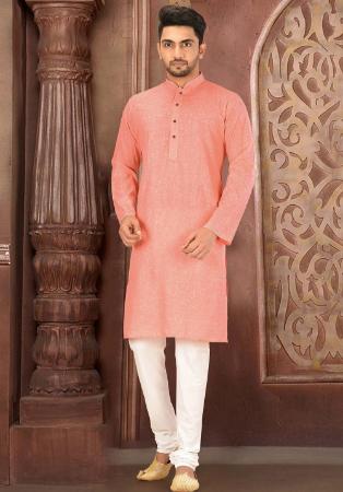 Picture of Marvelous Cotton Light Coral Kurtas