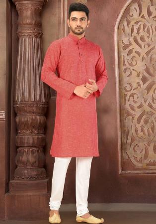 Picture of Beauteous Cotton Indian Red Kurtas