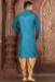 Picture of Statuesque Silk Steel Blue Kurtas