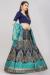 Picture of Stunning Silk Dark Slate Grey Lehenga Choli