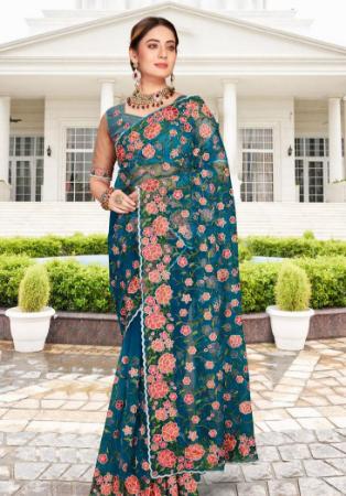 Picture of Enticing Net Dark Slate Grey Saree