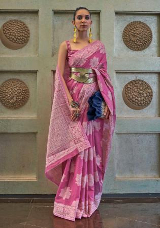 Picture of Well Formed Crepe Indian Red Saree