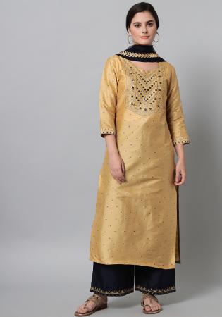 Picture of Ravishing Cotton Burly Wood Readymade Salwar Kameez