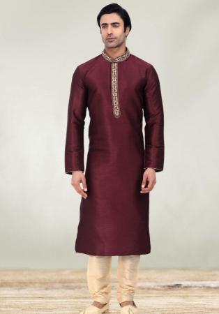 Picture of Exquisite Silk Black Kurtas