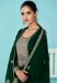 Picture of Georgette Dark Green Straight Cut Salwar Kameez