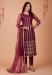 Picture of Beautiful Net Maroon Straight Cut Salwar Kameez