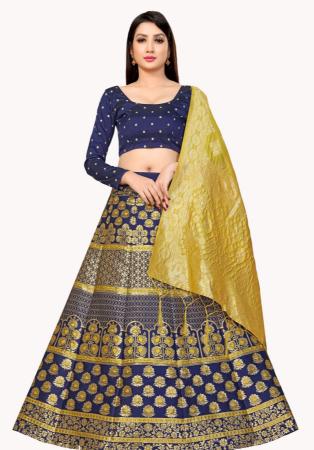 Picture of Classy Silk Dark Slate Grey Lehenga Choli