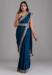 Picture of Statuesque Chiffon Navy Blue Saree