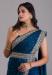 Picture of Statuesque Chiffon Navy Blue Saree