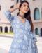 Picture of Taking Crepe Light Steel Blue Kurtis & Tunic