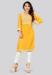 Picture of Resplendent Rayon Dark Golden Rod Kurtis & Tunic