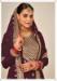 Picture of Georgette Dark Olive Green Straight Cut Salwar Kameez