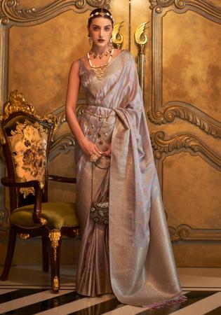 Picture of Statuesque Silk Silver Saree