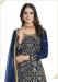 Picture of Silk Midnight Blue Straight Cut Salwar Kameez