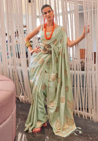 Picture of Graceful Silk Silver Saree