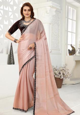 Picture of Pleasing Organza Beige Saree