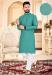 Picture of Delightful Cotton Cadet Blue Kurtas