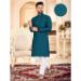 Picture of Splendid Cotton Midnight Blue Kurtas