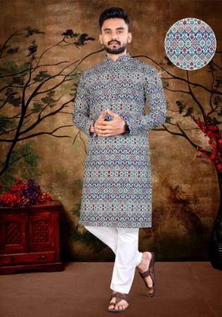 Picture of Ideal Linen Dark Grey Kurtas