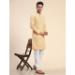 Picture of Nice Cotton Pale Golden Rod Kurtas