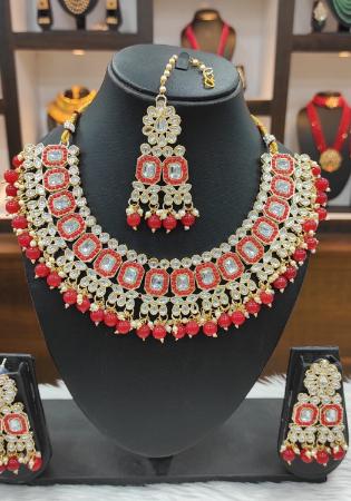 Picture of Graceful Indian Red Necklace Set