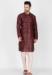 Picture of Enticing Silk Maroon Kurtas