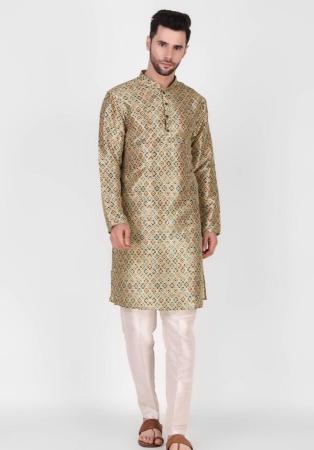 Picture of Grand Silk Tan Kurtis & Tunic