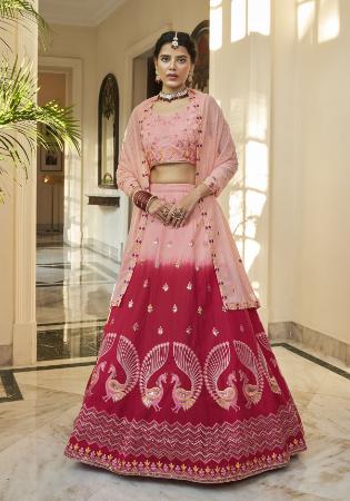 Picture of Marvelous Silk Rosy Brown Lehenga Choli