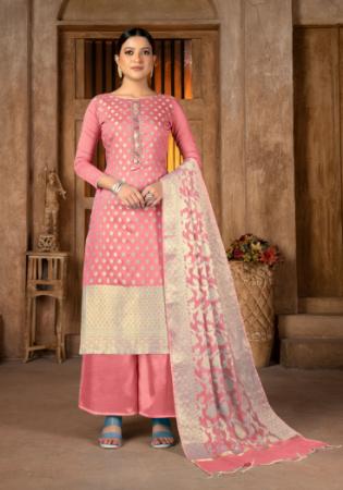 Picture of Graceful Silk Burly Wood Straight Cut Salwar Kameez