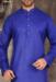 Picture of Well Formed Cotton Midnight Blue Kurtas