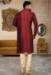 Picture of Resplendent Silk Brown Kurtas