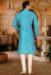 Picture of Shapely Silk Steel Blue Kurtas