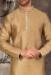 Picture of Fine Silk Dark Khaki Kurtas