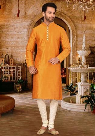 Picture of Fine Silk Chocolate Kurtas